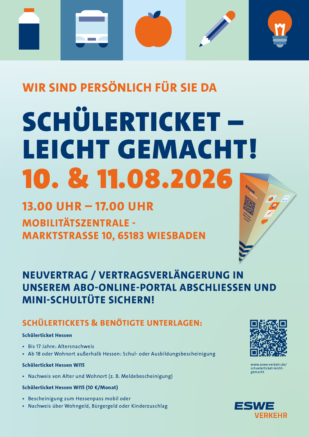 Zeigt das Plakat vom Schülerticket 2026
