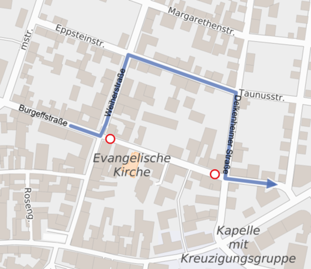 Zeigt Umleitungsgrafik