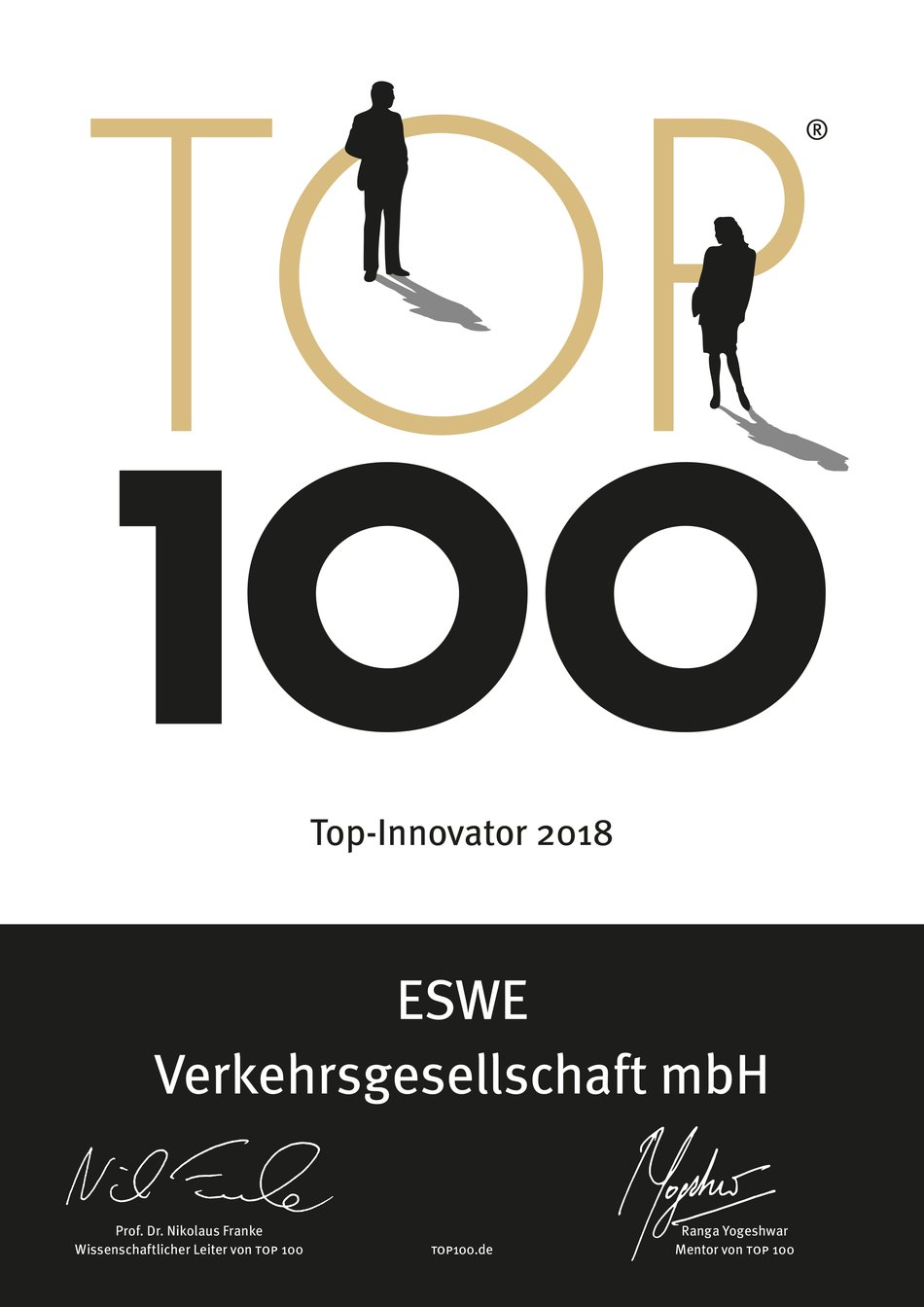 Logo: Top 100 - Top-Innovator 2018 öffnet größere Ansicht
